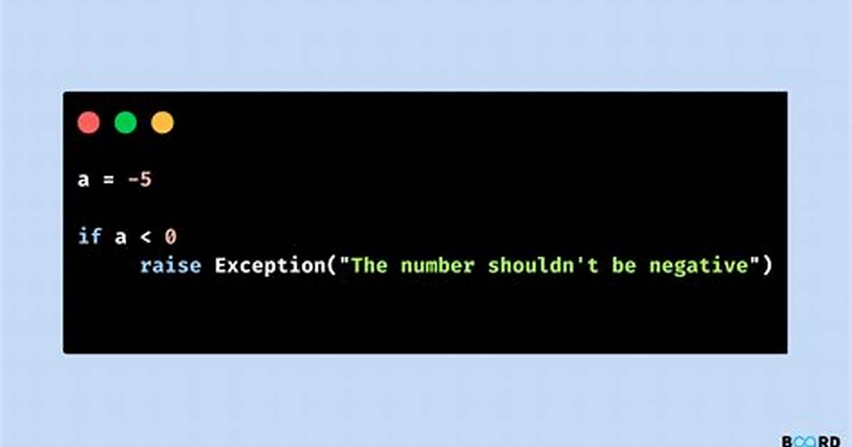 Raise Error Python