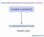 Random Float Number