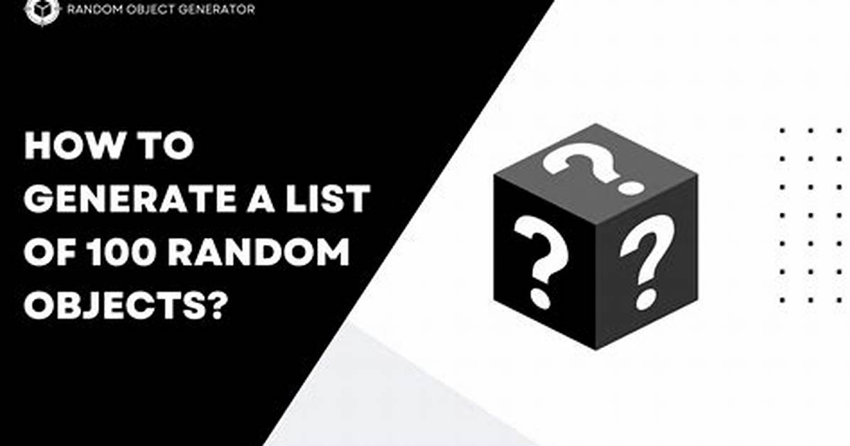 Random Object Generator in Javascript