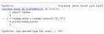 Random. Randint Error