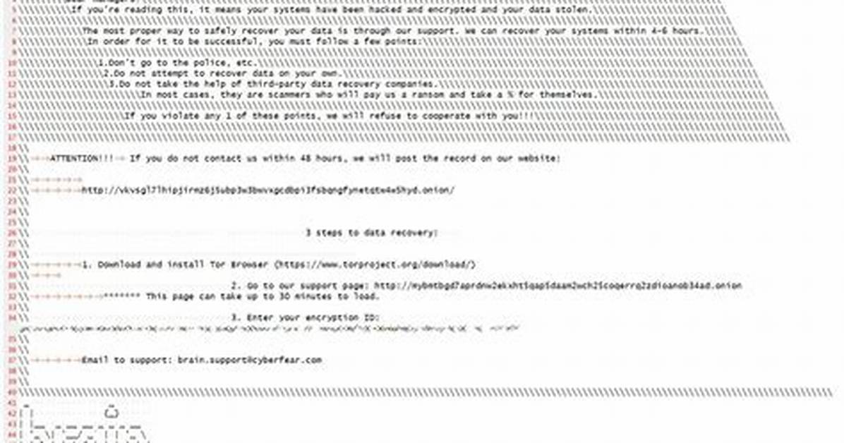 Ransom. Cipher