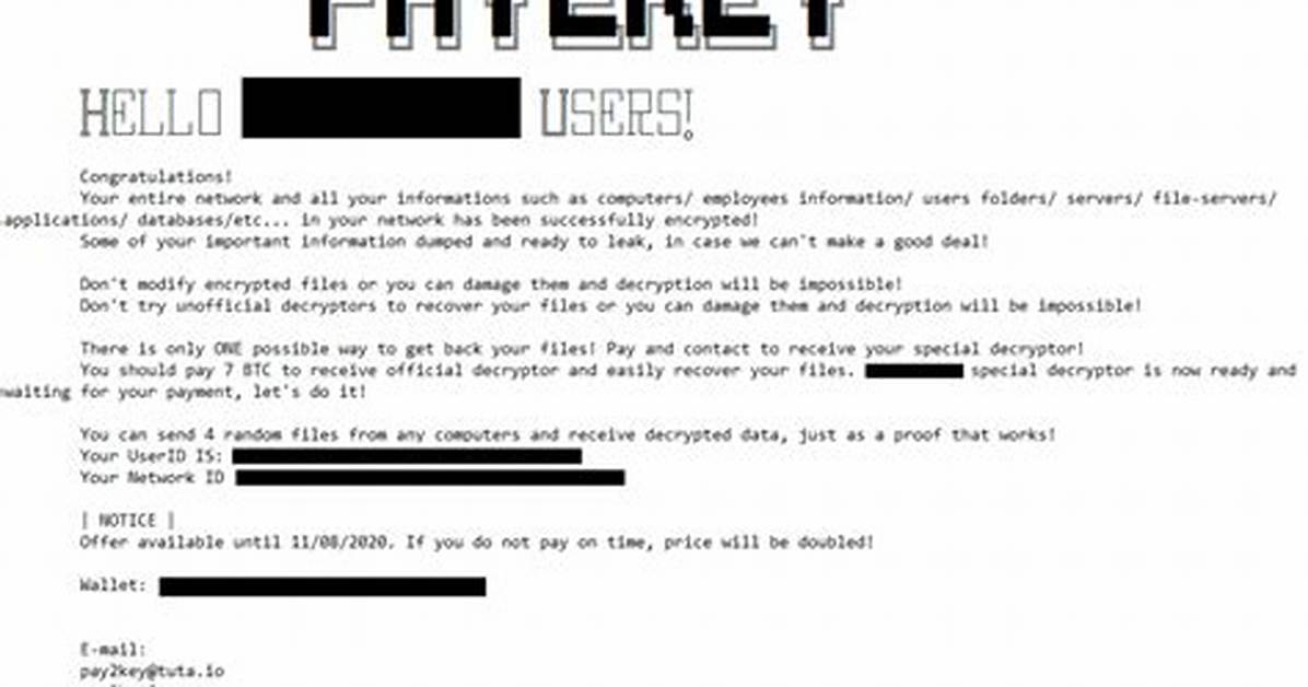 Ransom. Pay2Key