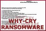 Ransom. Whycry