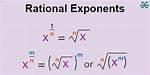 Rational Exponent