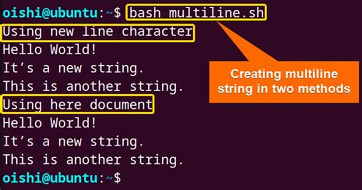 Raw Multiline String in Bash?