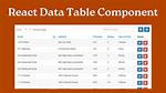 React-Data-Table -Adding a Css Class to Row Dynamically