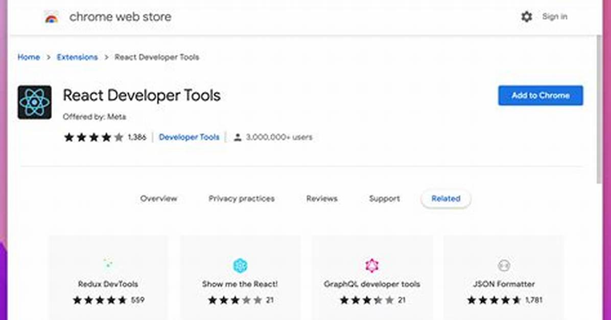 React Dev Tools Chrome