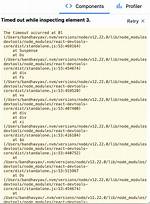 React-Devtools: Timeout Unable to Inspect Element