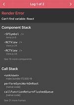 React Native - Can't Find Variable: Render
