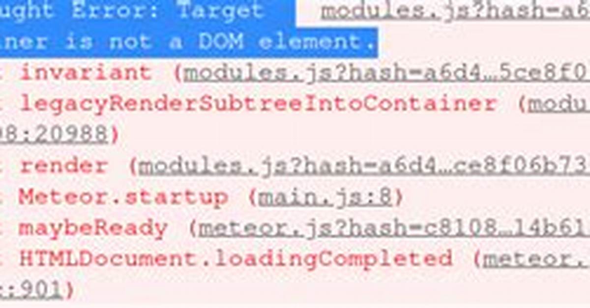 React Uncaught Error: Target Container Is Not a Dom Element [Duplicate]