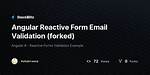 Reactive Form Email Validation in Angular 7