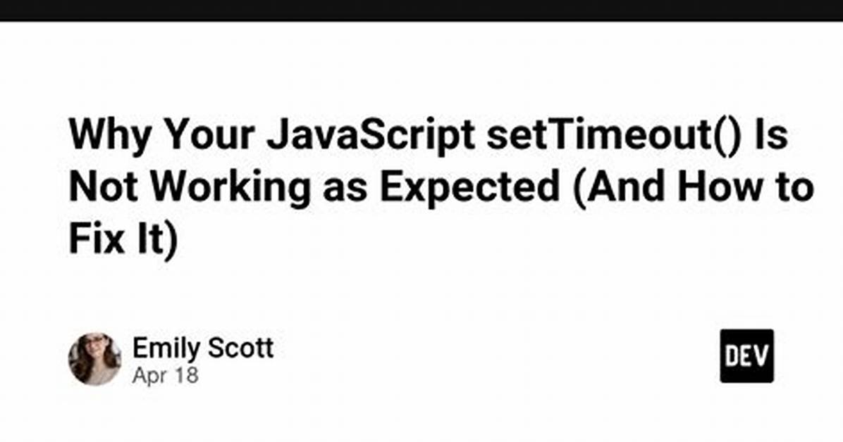 Reactjs: setTimeout() Not Working?