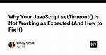 Reactjs: setTimeout() Not Working?