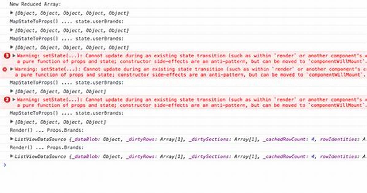 Reactjs: Warning: setState(. ..): Cannot Update During an Existing State Transition