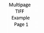 Read a Multipage Tiff?