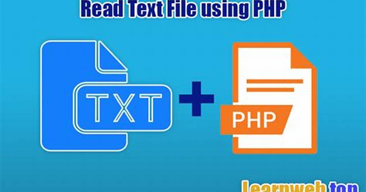 Read a Plain Text File with Php