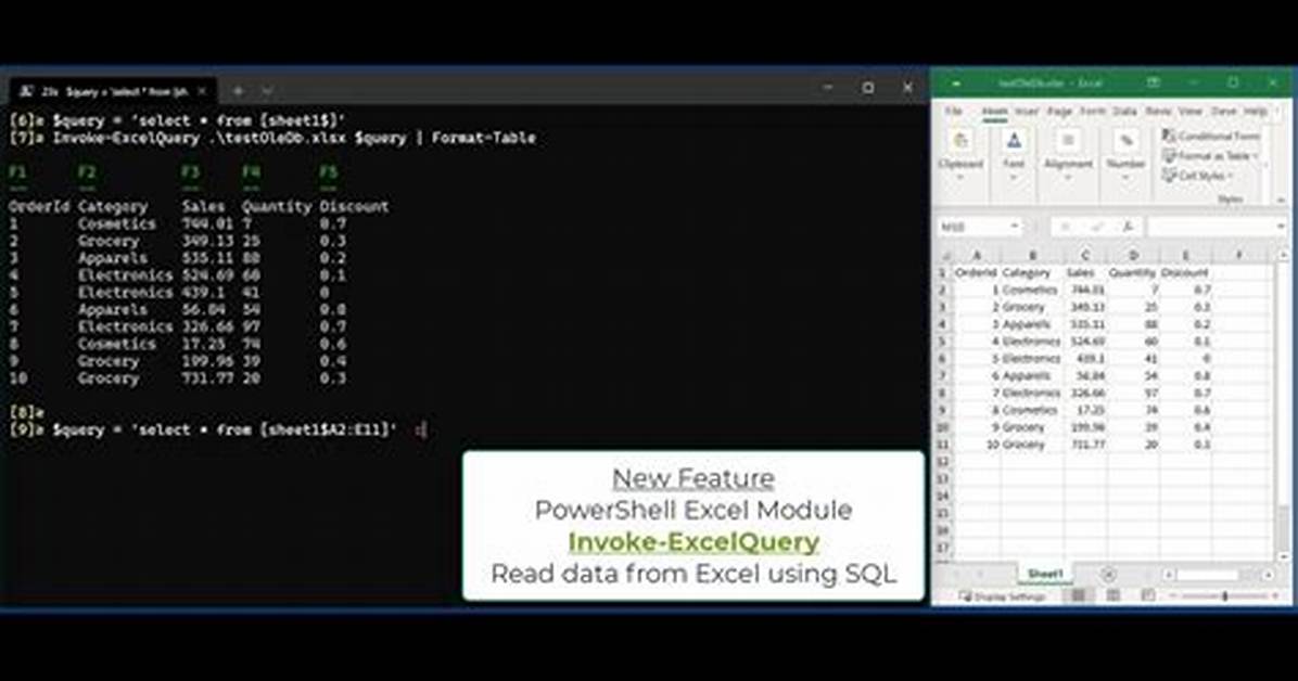 Read Excel Sheet in Powershell