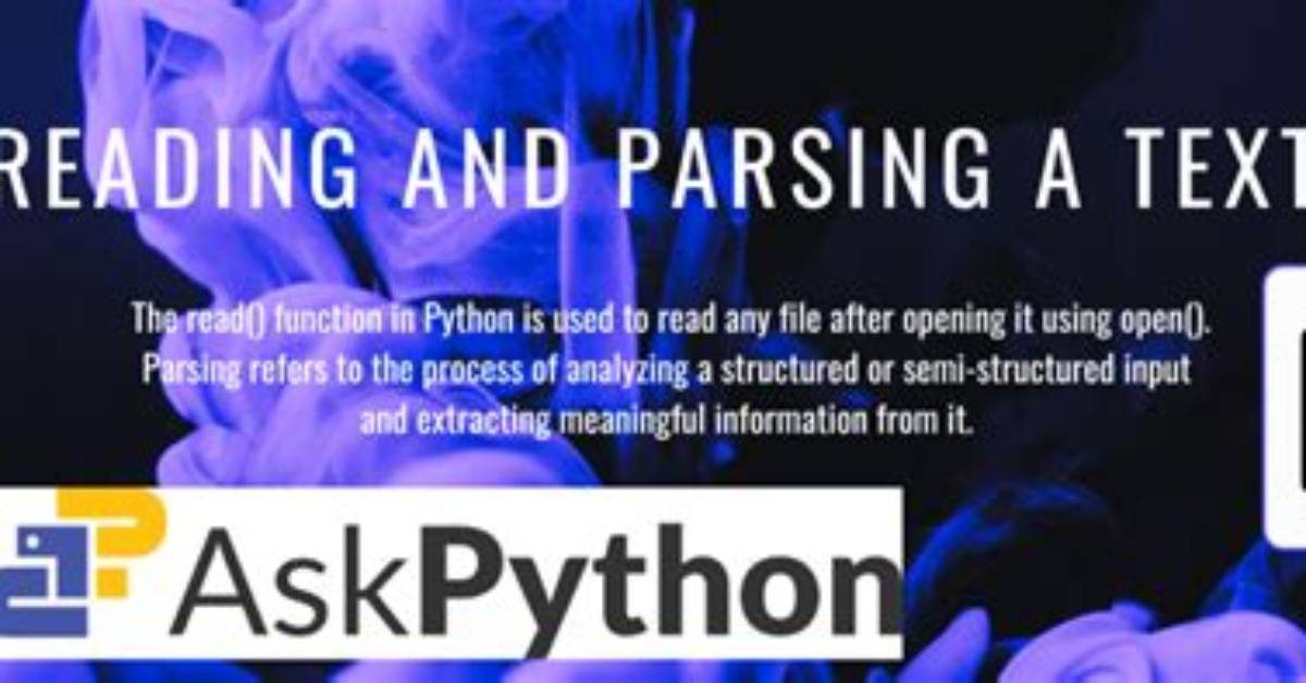 Read Text File and Parse in Python