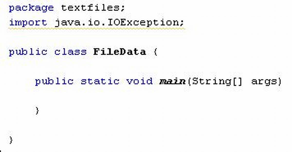 Reading a Plain Text File in Java