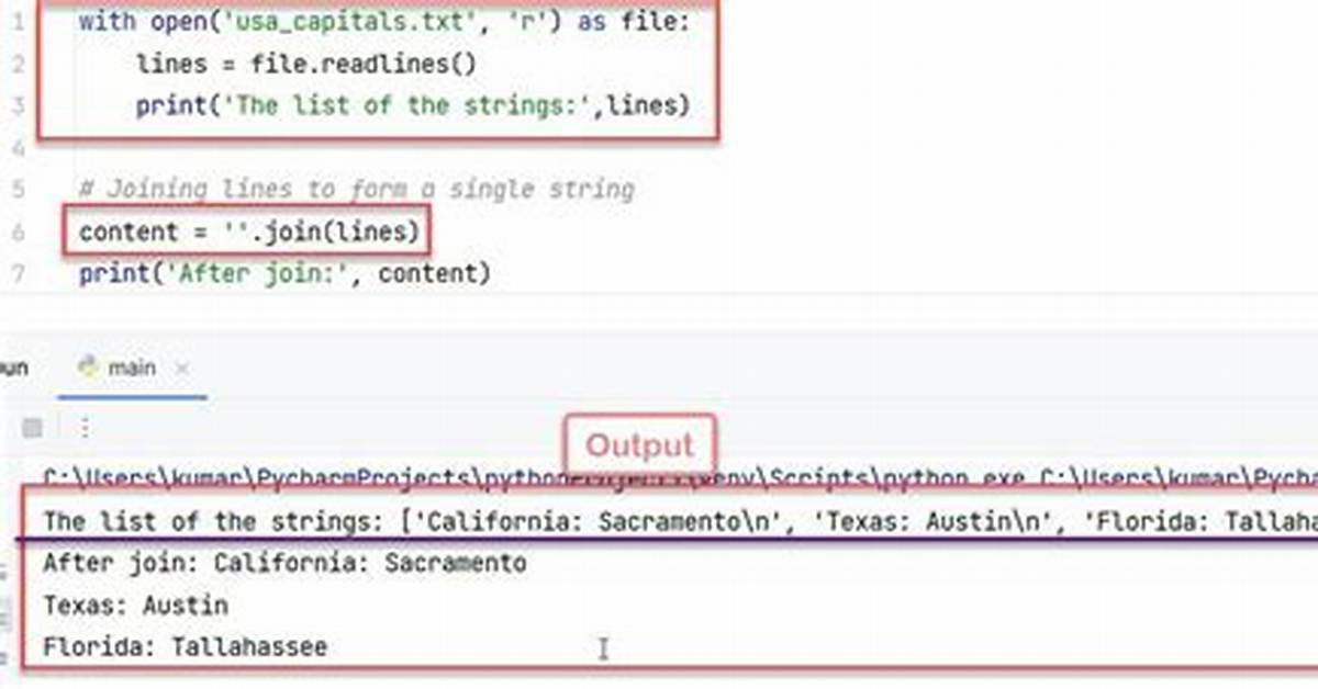 Reading a String from a File