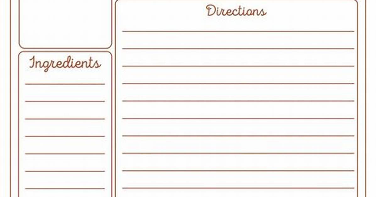Recipe Template