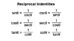 Reciprocal Identities