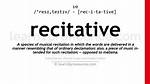 Recitative Definition