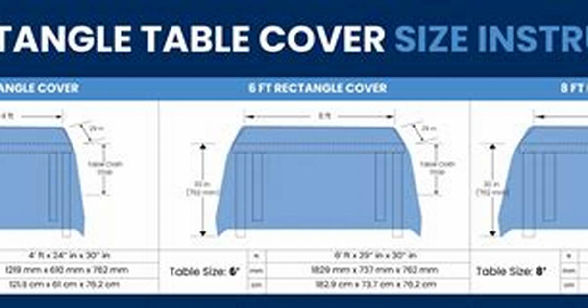 Rectangle Tablecloth Sizes