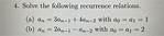 Recurrence Relations Question