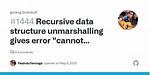 Recursive Data Structure Unmarshalling Gives Error "Cannot Parse Invalid Wire-Format Data" in Go Lang Protobuf