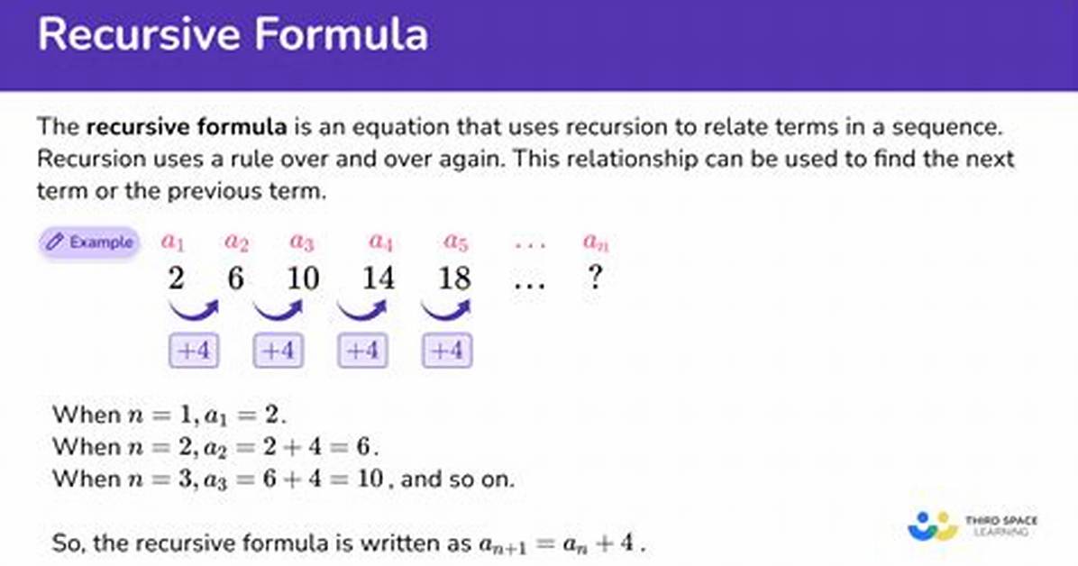Recursive Formula for E