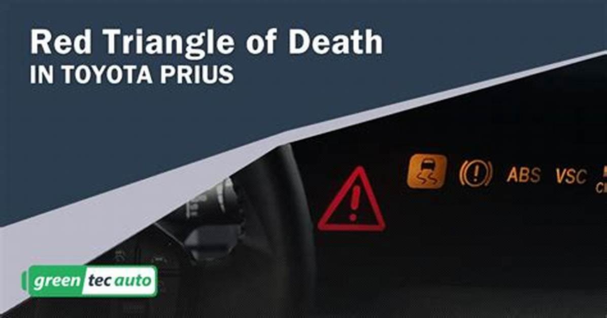 Red Triangle Prius