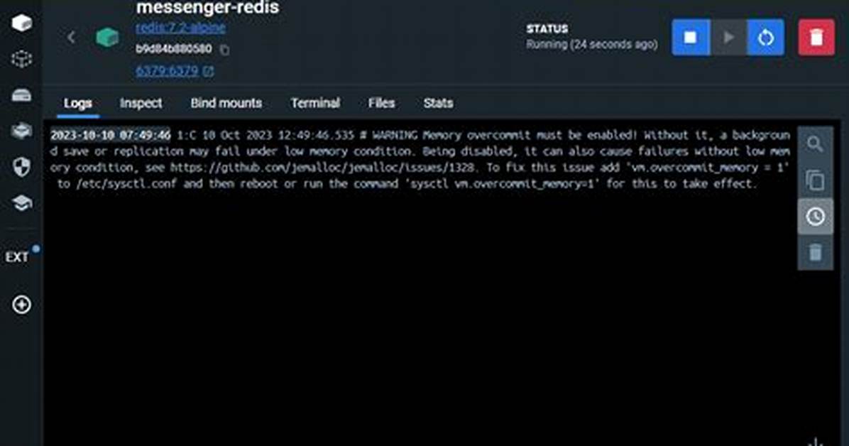 Redis Warning Memory Overcommit Must Be Enabled