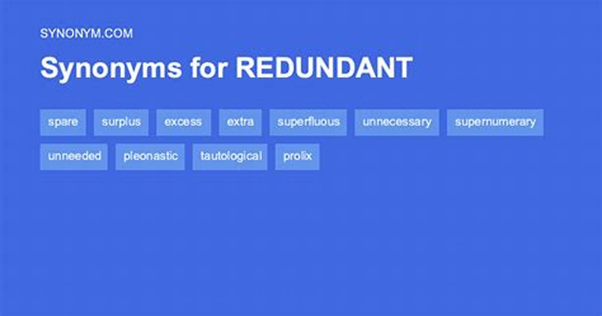 Redundant Synonym