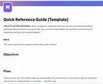 Reference Guides