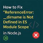 Referenceerror: Module Is Not Defined