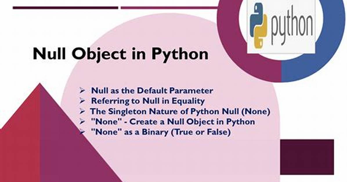 Referring to the Null Object in Python