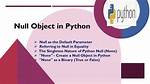 Referring to the Null Object in Python