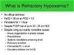Refractory Hypoxemia Definition