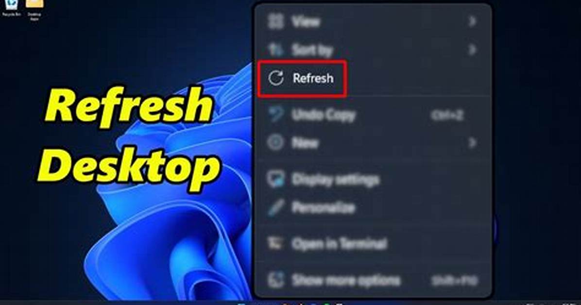 Refresh Desktop Icons
