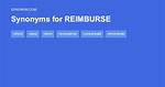 Reimburse Synonym