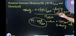 Relation Between Density and Molarity