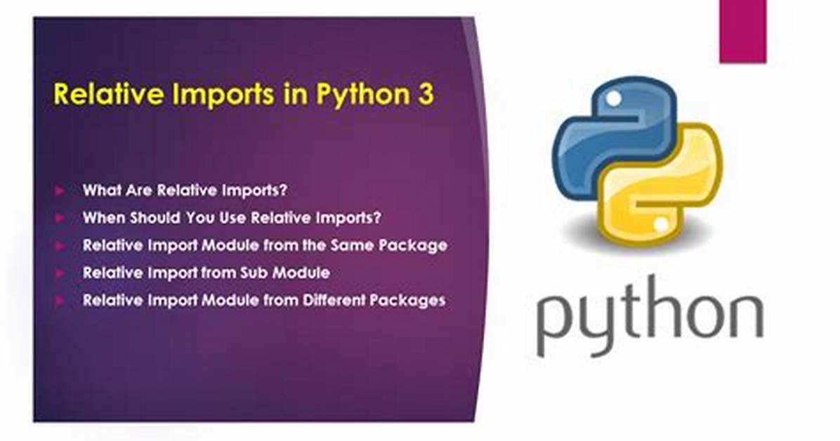 Relative Imports in Python 3