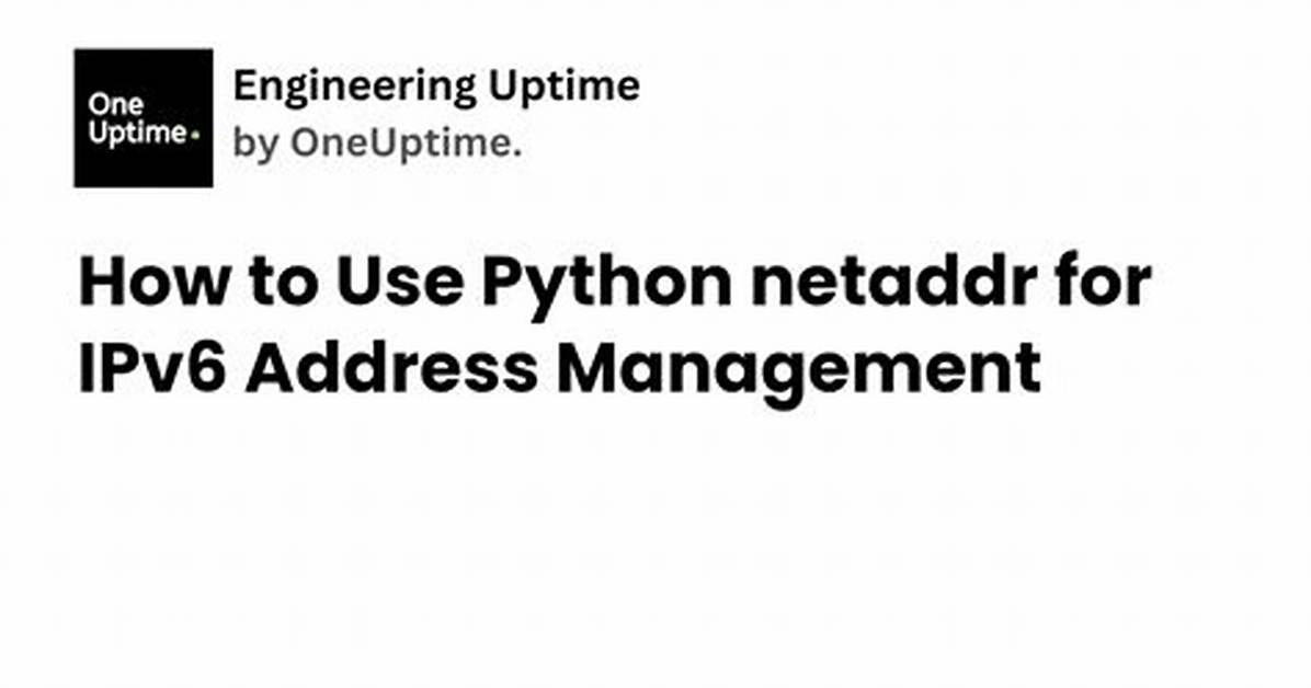 Reliably Get Ipv6 Address in Python