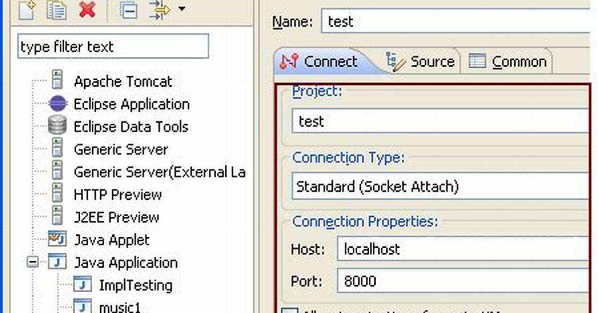Remote Debugging a Java Application