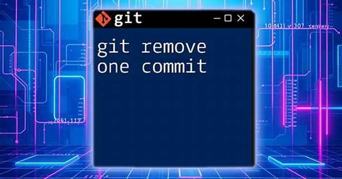 Remove a Merge/Commit in Git