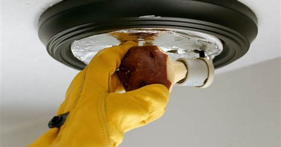 Remove Broken Light Bulb