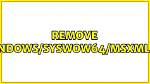 Remove C: /Windows/Syswow64/Msxml4. Dll