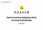 Remove Duplicate Objects from Json Array