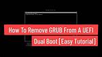 Remove Grub and Keep a Linux System